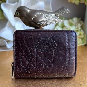 Vintage Mulberry Zippered Wallet
